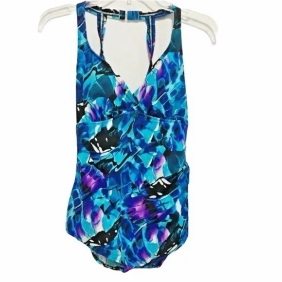 Suddenly Slim By Catalina Floral Swimsuit Size Small 4-6 - Picture 1 of 10